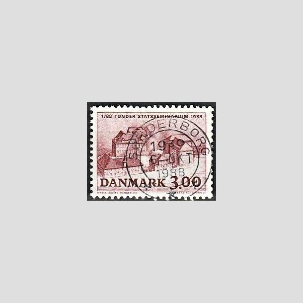 FRIMRKER DANMARK | 1988 - AFA 916 - Tnder Statsseminarium - 3,00 Kr. brunrd - Pragt Stemplet Snderborg