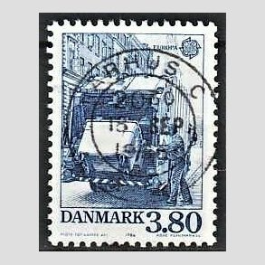 FRIM�RKER DANMARK | 1986 - AFA 871 - Europam�rker Natur- og milj� - 3,80 Kr. bl� - Pragt Stemplet �rhus C