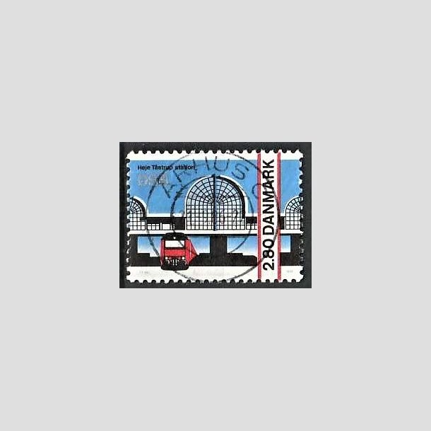 FRIMRKER DANMARK | 1986 - AFA 861 - Hje Taastrup station - 2,80 Kr. flerfarvet - Pragt Stemplet rhus C