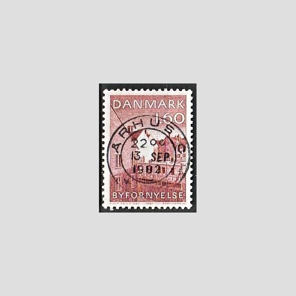 FRIMRKER DANMARK | 1981 - AFA 735 - Byfornyelse - 1,60 Kr. rd - Pragt Stemplet rhus C