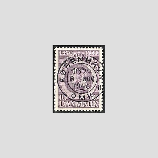 FRIMRKER DANMARK | 1945 - AFA 290 - Chr. X 75 r 10 re violet - Pragt Stemplet Kbenhavn