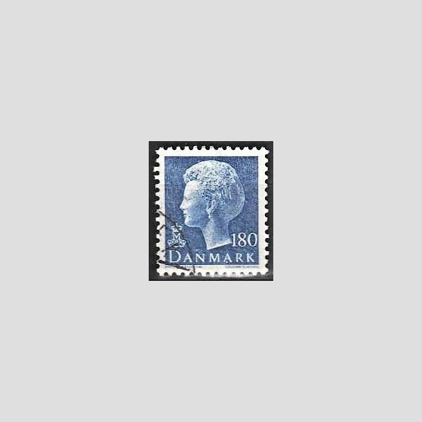 FRIMRKER DANMARK | 1980 - AFA 699 - Dronning Margrethe - 180 re bl - God gennemsnitskvalitet - Stemplet