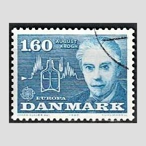 FRIMRKER DANMARK | 1980 - AFA 696 - Europamrker - 1,60 Kr. bl - God gennemsnitskvalitet - Stemplet