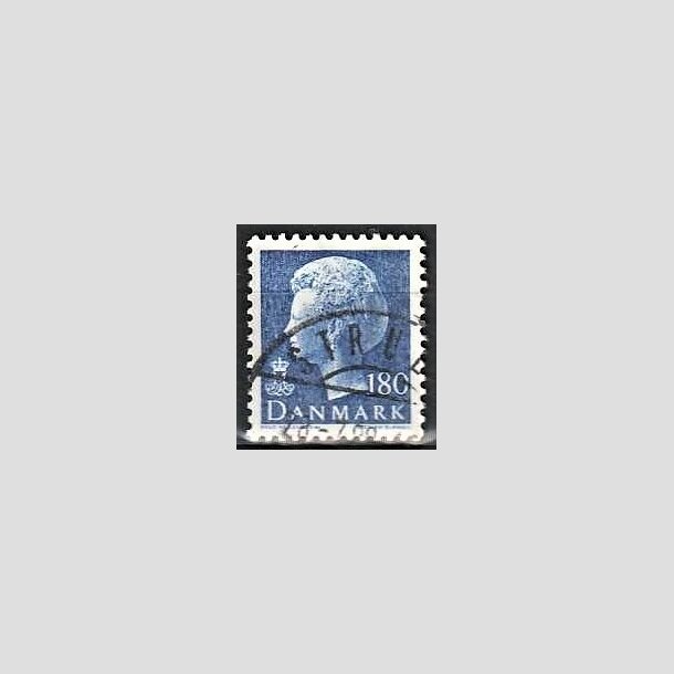 FRIMRKER DANMARK | 1980 - AFA 699 - Dronning Margrethe - 180 re bl - God gennemsnitskvalitet - Stemplet