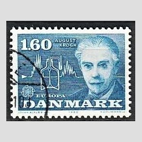 FRIMRKER DANMARK | 1980 - AFA 696 - Europamrker - 1,60 Kr. bl - God gennemsnitskvalitet - Stemplet