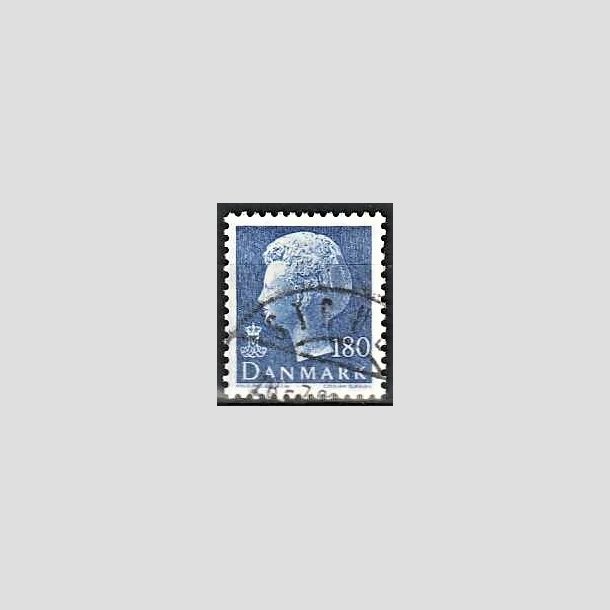 FRIMRKER DANMARK | 1980 - AFA 699 - Dronning Margrethe - 180 re bl - God gennemsnitskvalitet - Stemplet