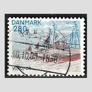 FRIMRKER DANMARK | 1980 - AFA 703 - Jylland nord for Limfjorden - 280 re flerfarvet - God gennemsnitskvalitet - Stemplet