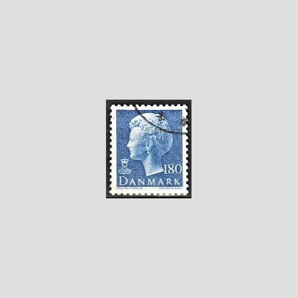 FRIMRKER DANMARK | 1980 - AFA 699 - Dronning Margrethe - 180 re bl - God gennemsnitskvalitet - Stemplet