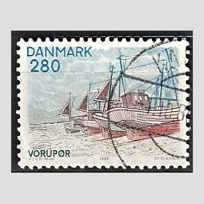 FRIMRKER DANMARK | 1980 - AFA 703 - Jylland nord for Limfjorden - 280 re flerfarvet - God gennemsnitskvalitet - Stemplet