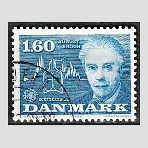 FRIMRKER DANMARK | 1980 - AFA 696 - Europamrker - 1,60 Kr. bl - God gennemsnitskvalitet - Stemplet