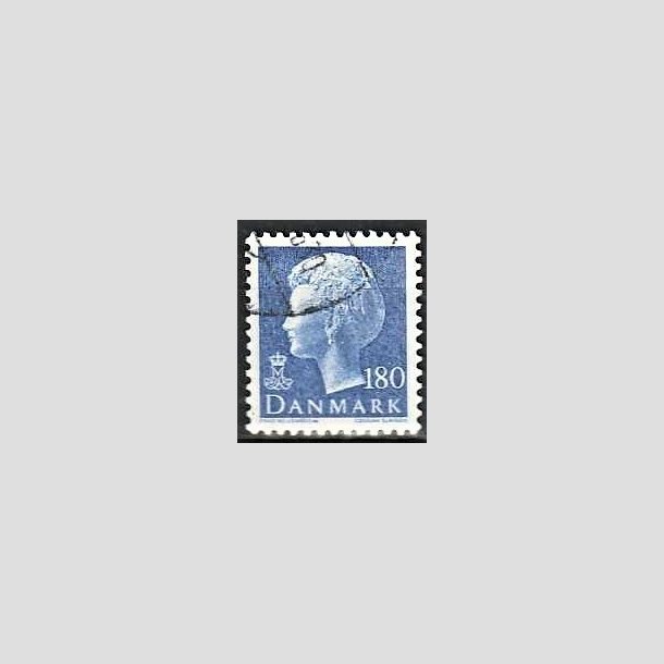 FRIMRKER DANMARK | 1980 - AFA 699 - Dronning Margrethe - 180 re bl - God gennemsnitskvalitet - Stemplet