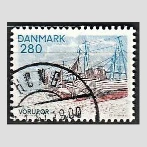 FRIMRKER DANMARK | 1980 - AFA 703 - Jylland nord for Limfjorden - 280 re flerfarvet - God gennemsnitskvalitet - Stemplet