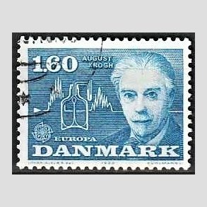 FRIMRKER DANMARK | 1980 - AFA 696 - Europamrker - 1,60 Kr. bl - God gennemsnitskvalitet - Stemplet