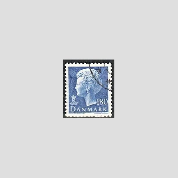 FRIMRKER DANMARK | 1980 - AFA 699 - Dronning Margrethe - 180 re bl - God gennemsnitskvalitet - Stemplet