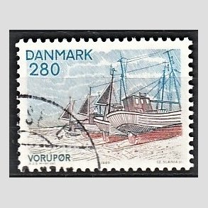 FRIMRKER DANMARK | 1980 - AFA 703 - Jylland nord for Limfjorden - 280 re flerfarvet - God gennemsnitskvalitet - Stemplet