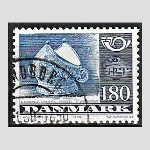 FRIMRKER DANMARK | 1980 - AFA 705 - Fllesnordisk udgave - 1.80 Kr. bl/grbl/sortbl - God gennemsnitskvalitet - Stemplet 