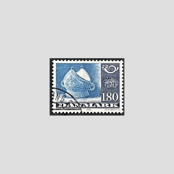 FRIMRKER DANMARK | 1980 - AFA 705 - Fllesnordisk udgave - 1.80 Kr. bl/grbl/sortbl - God gennemsnitskvalitet - Stemplet 