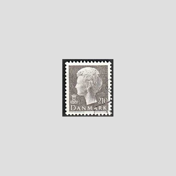 FRIMRKER DANMARK | 1980 - AFA 706 - Dronning Margrethe - 210 re gr - God gennemsnitskvalitet - Stemplet