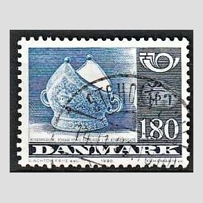 FRIMRKER DANMARK | 1980 - AFA 705 - Fllesnordisk udgave - 1.80 Kr. bl/grbl/sortbl - God gennemsnitskvalitet - Stemplet 