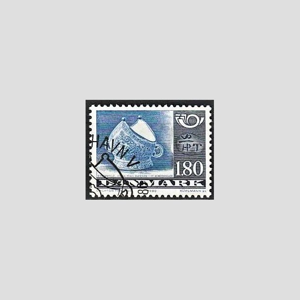 FRIMRKER DANMARK | 1980 - AFA 705 - Fllesnordisk udgave - 1.80 Kr. bl/grbl/sortbl - God gennemsnitskvalitet - Stemplet 