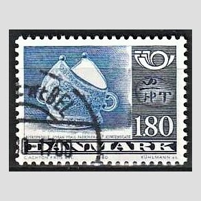 FRIMRKER DANMARK | 1980 - AFA 705 - Fllesnordisk udgave - 1.80 Kr. bl/grbl/sortbl - God gennemsnitskvalitet - Stemplet 
