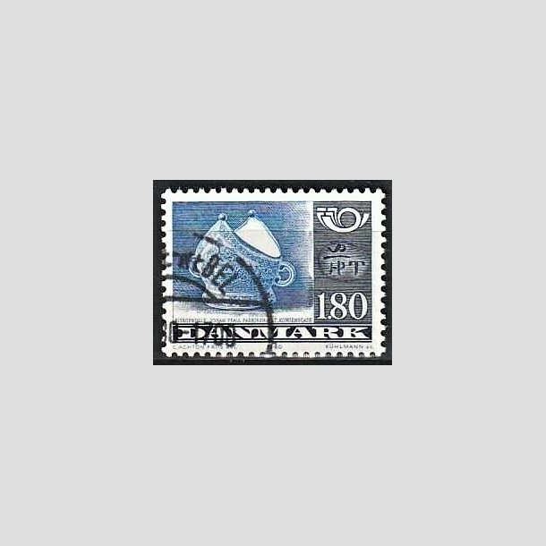 FRIMRKER DANMARK | 1980 - AFA 705 - Fllesnordisk udgave - 1.80 Kr. bl/grbl/sortbl - God gennemsnitskvalitet - Stemplet 