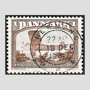 FRIM�RKER DANMARK | 1981 - AFA 738 - Flyvning - 1,30 Kr. brun - Pragt Stemplet Herning