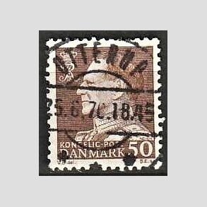 FRIMRKER DANMARK | 1967 - AFA 460 - Fr. IX 50 re brun - Lux Stemplet Otterup