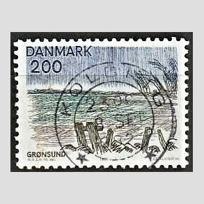 FRIM�RKER DANMARK | 1981 - AFA 733 - Sj�lland og �er - 200 �re flerfarvet - Pragt Stemplet Kolding