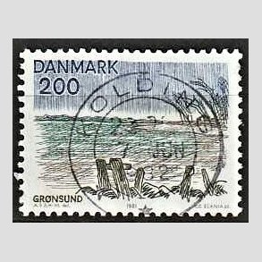 FRIM�RKER DANMARK | 1981 - AFA 733 - Sj�lland og �er - 200 �re flerfarvet - Pragt Stemplet Kolding