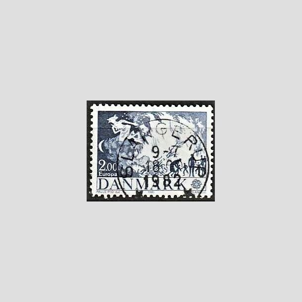 FRIMRKER DANMARK | 1981 - AFA 728 - Folklore - 2,00 Kr. bl - Pragt Stemplet Slangerup