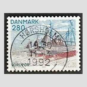 FRIM�RKER DANMARK | 1980 - AFA 703 - Jylland nord for Limfjorden - 280 �re flerfarvet - Pragt Stemplet H�rsholm