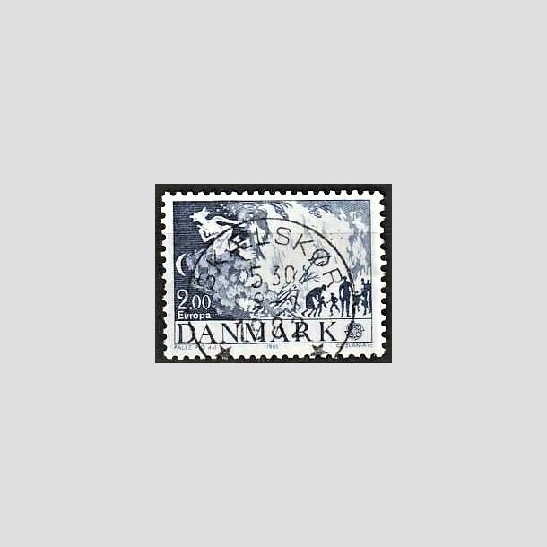 FRIMRKER DANMARK | 1981 - AFA 728 - Folklore - 2,00 Kr. bl - Pragt Stemplet Sklskr