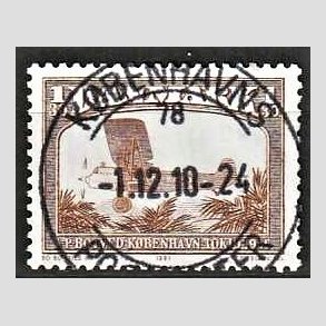 FRIM�RKER DANMARK | 1981 - AFA 738 - Flyvning - 1,30 Kr. brun - Pragt Stemplet K�benhavns Postcenter