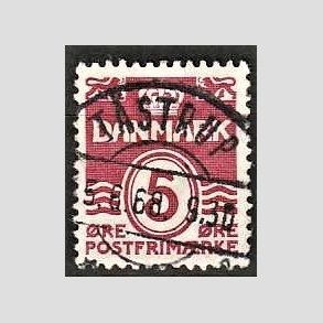 FRIM�RKER DANMARK | 1938 - AFA 246 - B�lgelinie 5 �re vinr�d - Lux Stemplet T�strup