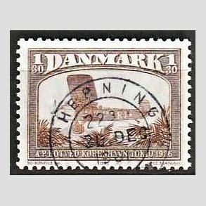 FRIM�RKER DANMARK | 1981 - AFA 738 - Flyvning - 1,30 Kr. brun - Pragt Stemplet Herning