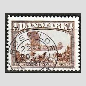 FRIM�RKER DANMARK | 1981 - AFA 738 - Flyvning - 1,30 Kr. brun - Pragt Stemplet Roskilde