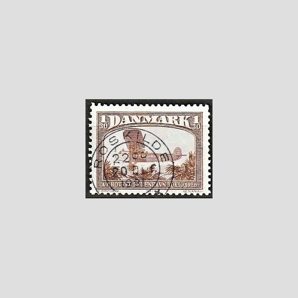 FRIMRKER DANMARK | 1981 - AFA 738 - Flyvning - 1,30 Kr. brun - Pragt Stemplet Roskilde