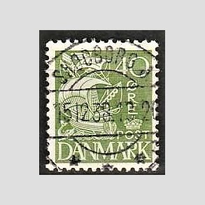 FRIM�RKER DANMARK | 1933 - AFA 208 - Karavel 40 �re gr�n Type I - Lux Stemplet Skodborg