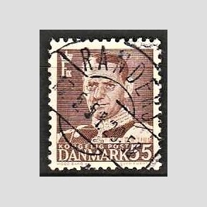 FRIMRKER DANMARK | 1951 - AFA 327 - Fr. IX 55 re brun - Lux Stemplet Randers