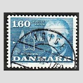 FRIM�RKER DANMARK | 1980 - AFA 696 - Europam�rker - 1,60 Kr. bl� - Pragt Stemplet Trige