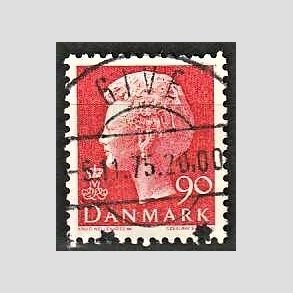 FRIMRKER DANMARK | 1974 - AFA 574 - Dronning Margrethe - 90 re rd - Pragt Stemplet Give