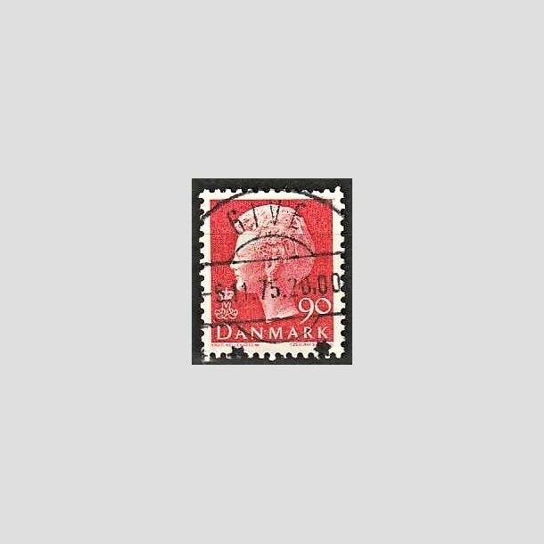 FRIMRKER DANMARK | 1974 - AFA 574 - Dronning Margrethe - 90 re rd - Pragt Stemplet Give