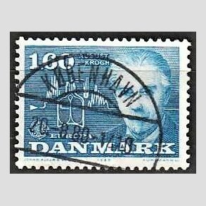 FRIM�RKER DANMARK | 1980 - AFA 696 - Europam�rker - 1,60 Kr. bl� - Pragt Stemplet K�benhavn