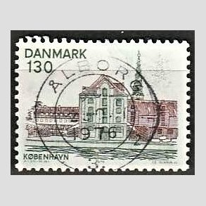FRIM�RKER DANMARK | 1976 - AFA 616 - K�benhavn - 130 �re gr�n/brun - Pragt Stemplet �lborg