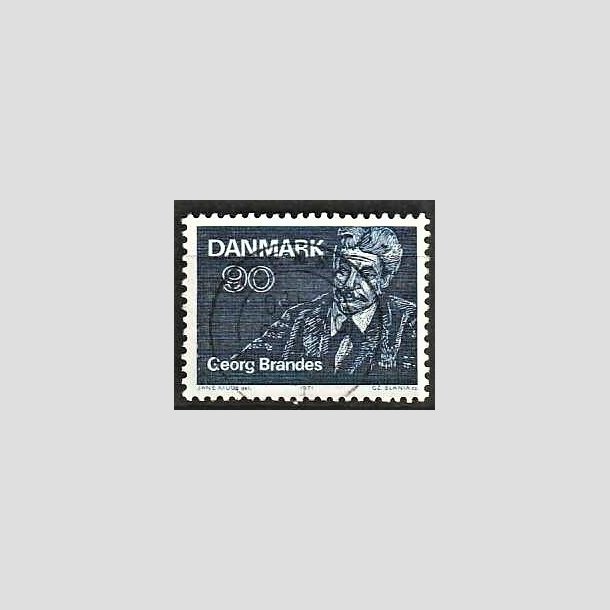 FRIMRKER DANMARK | 1971 - AFA 520 - Georg Brandes - 90 re bl - Lux Stemplet