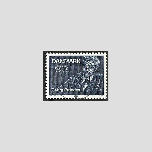 FRIMRKER DANMARK | 1971 - AFA 520 - Georg Brandes - 90 re bl - Lux Stemplet