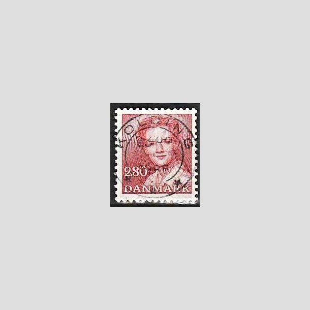 FRIMRKER DANMARK | 1985 - AFA 820 - Dronning Margrethe - 2,80 Kr. rd - Pragt Stemplet Kolding