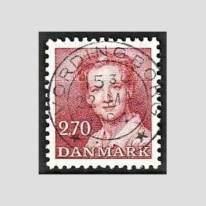 FRIMRKER DANMARK | 1984 - AFA 790 - Dronning Margrethe - 2,70 Kr. rd - Pragt Stemplet Vordingborg