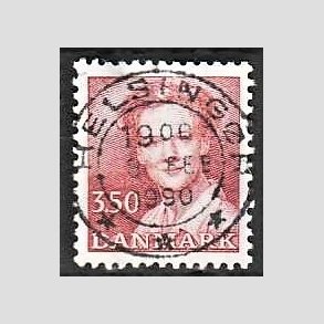FRIMRKER DANMARK | 1990 - AFA 955 - Dronning Margrethe - 3,50 Kr. rd - Pragt Stemplet Helsingr